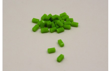 Rectangulo facetado verde 5*3mm
