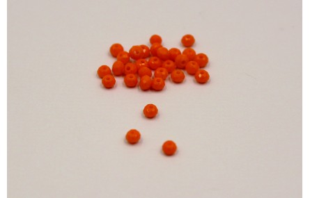Ovni Facetado 2*3mm Naranja