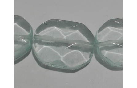 Rectángulo cristal de roca verde 15*20