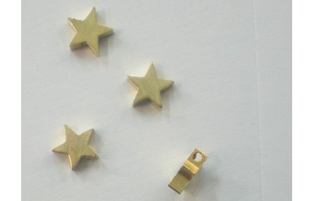 Colgante Estrella Dorada 8mm diametro Oro