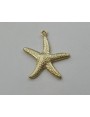 Colgante Estrella de Mar 20mm diametro Dorada