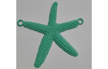 Estrella de Mar esmaltada verde Turquesa 70mm