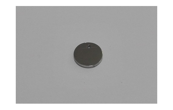 Chapita Acero Inox. 8mm diámetro Plateado