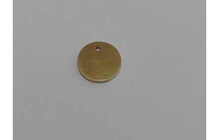 Chapita Acero Inox. 8mm diámetro Dorado
