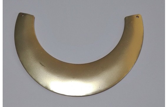Collar media Luna 100*65mm oro mate