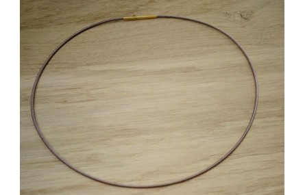Collar acero espiral 1,4mm*42cms