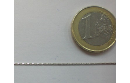 Cadena finita: 0,7mm ancho plata