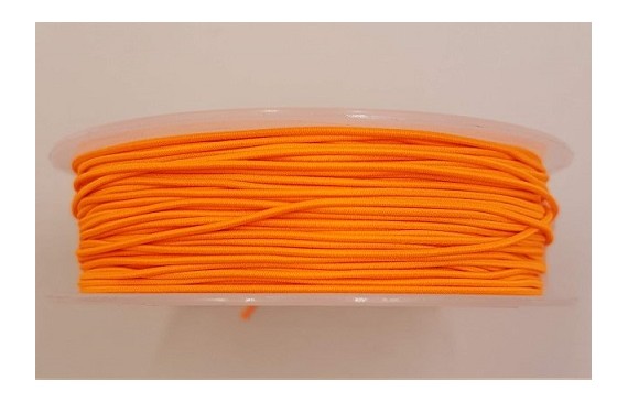 Cordón de Goma 1mm Naranja Fluor