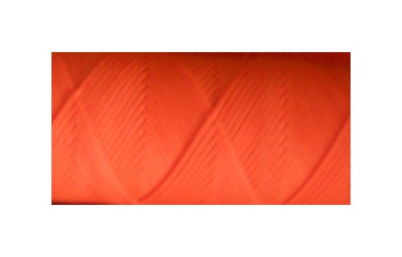 Hilo algodón encerado plano Fluor Naranja