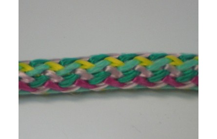 Cordón trenzado multicolor de 10mm Mezcla 5
