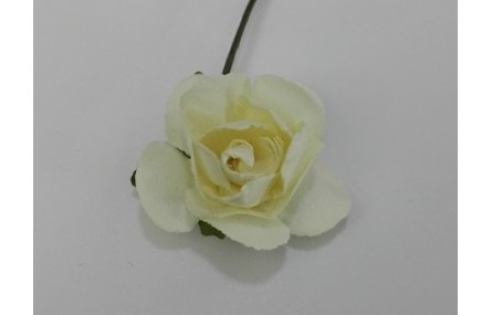 Flor Papel 2cms diámetro Blanca