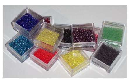 10 gramos de Abalorio cristal Multicolor